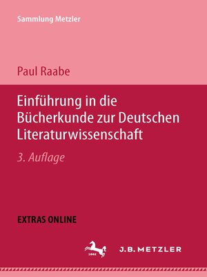 cover image of Einführung in die Bücherkunde zur Deutschen Literaturwissenschaft